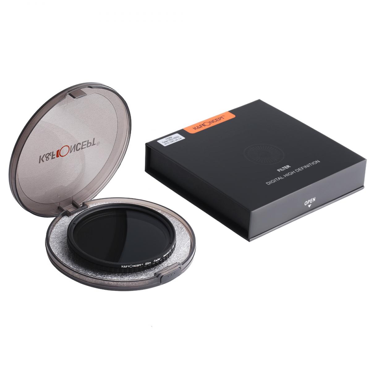 K&F Concept ND2-32 Variable Neutral Density ND Filter Nano-X Coated 62mm